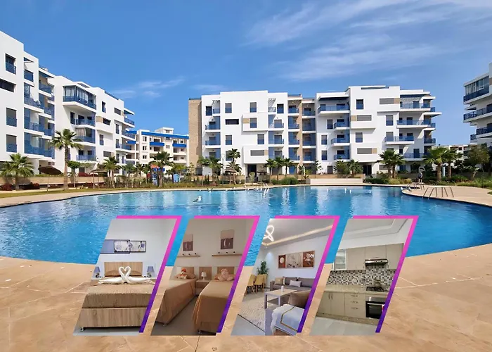 Appartement Luxueux - Piscines, Plage 300M, Residence Fermee